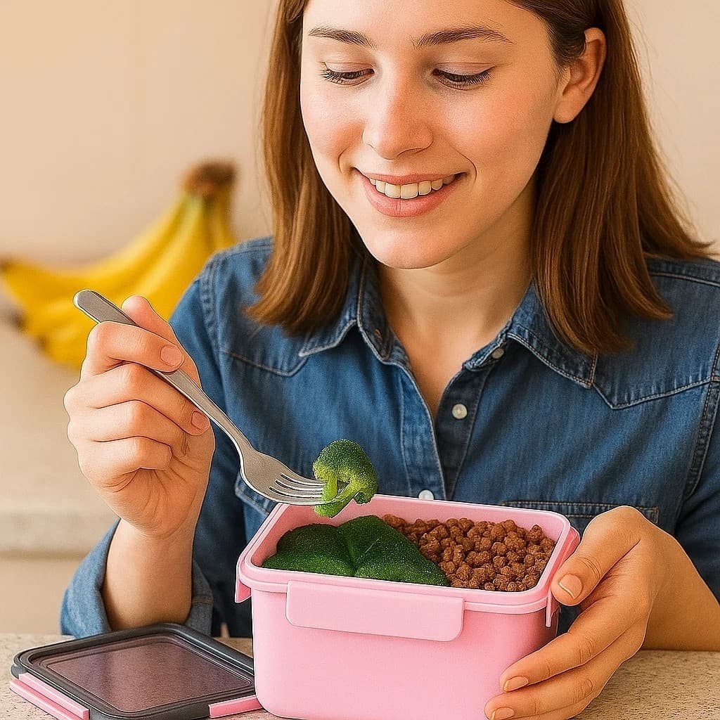 Kit Saladeira Talher Vasilha Tigela Pote Armazena Cozinha Rosa Recipiente Marmiteiro Comida Conserva
