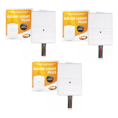Kit 3 Controle Farol Tx Car Portão Good Light Original Ppa Branco