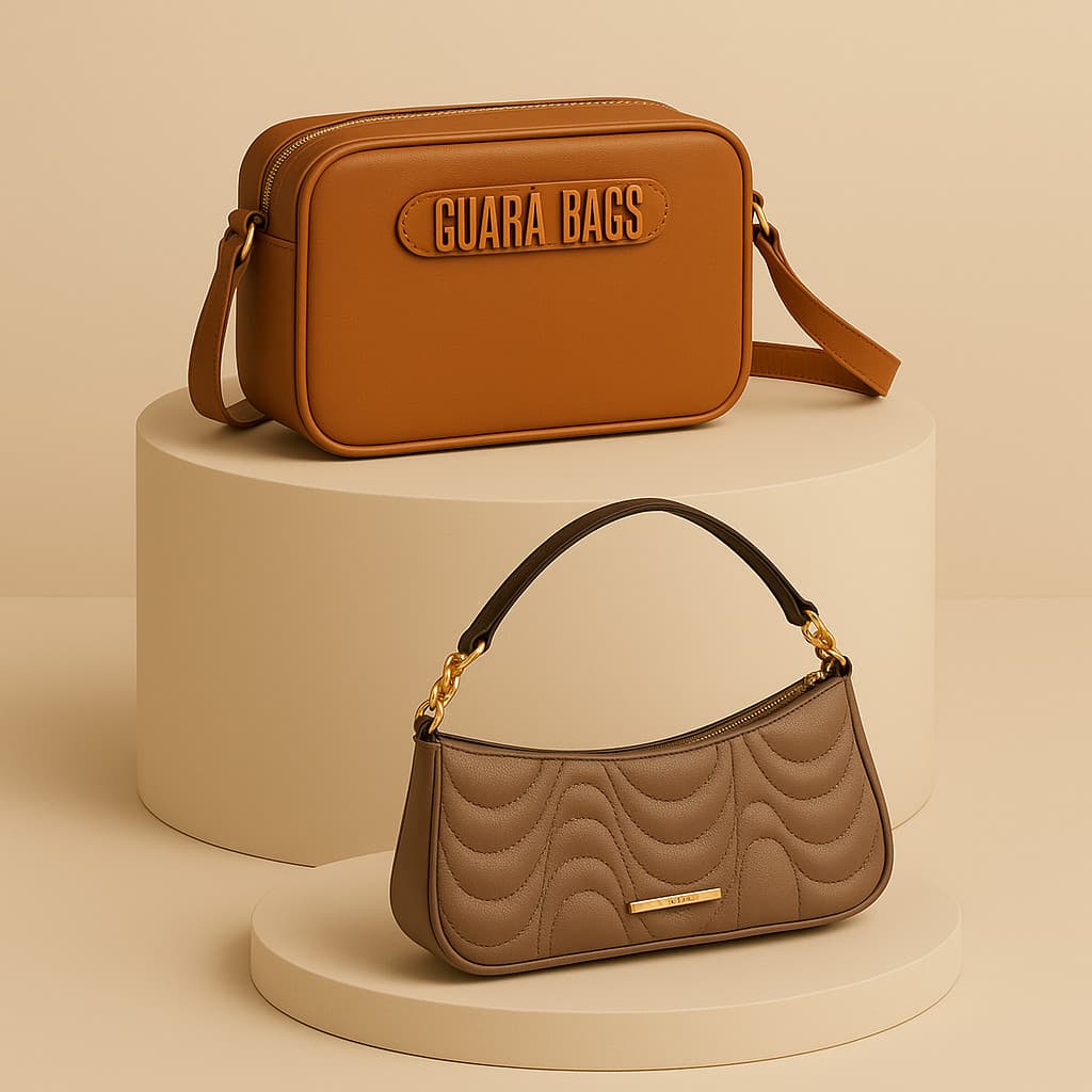 Kit Bolsas Femininas Casuais Copacabana+Lisa Moderna Elegante Diurno - Promoção Envio