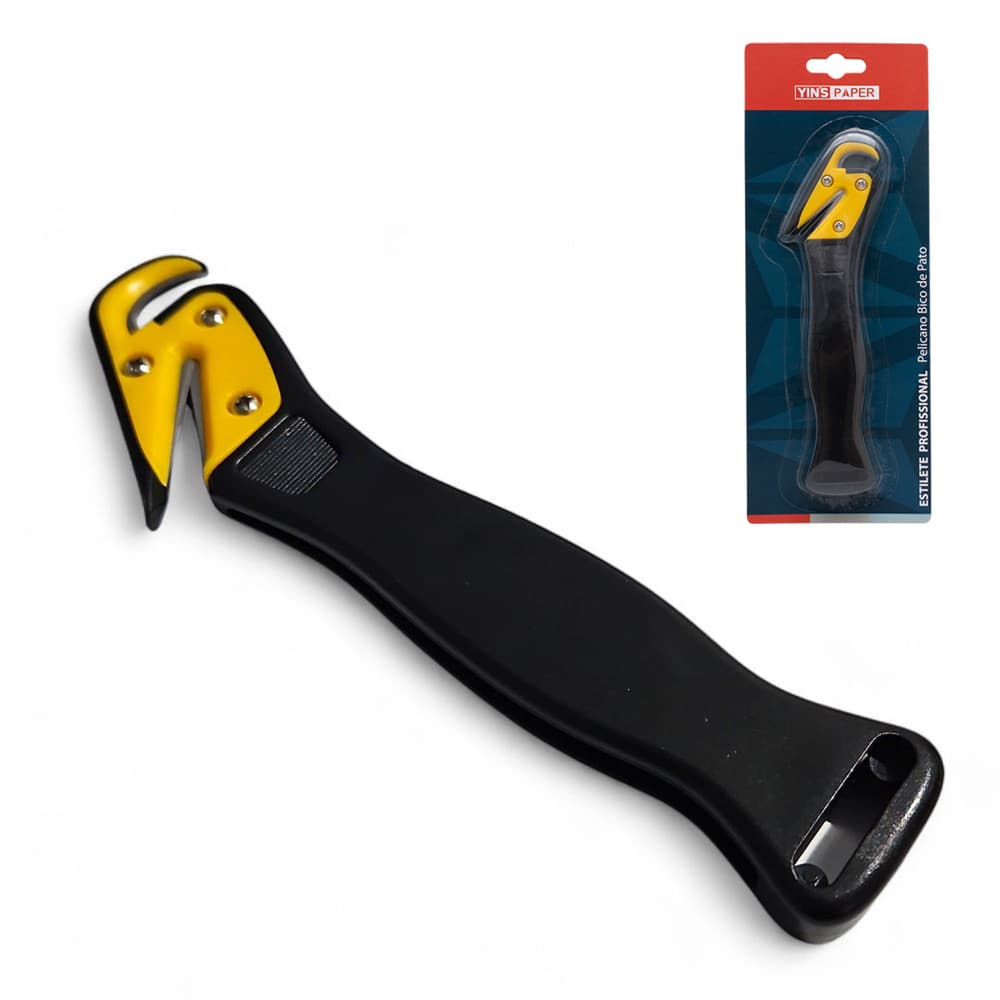 Estilete Pelicano Bico de Pato Profissional Segurança 18cm
