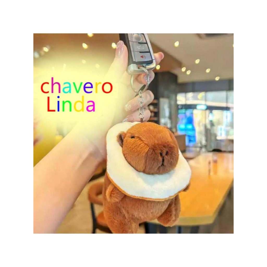 Capivara Boneca Brinquedo De Pelúcia Travesseiro Chaveiro Bonito Pingente Menina Presente Aniversário 13CM