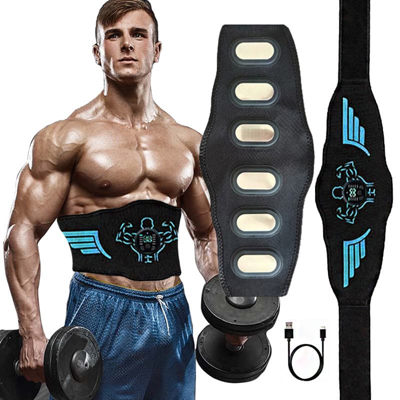 ABS Trainer Estimulador Muscular Elétrico EMS Toner Abdominal Cinto Body Massge Aptidão Treinamento