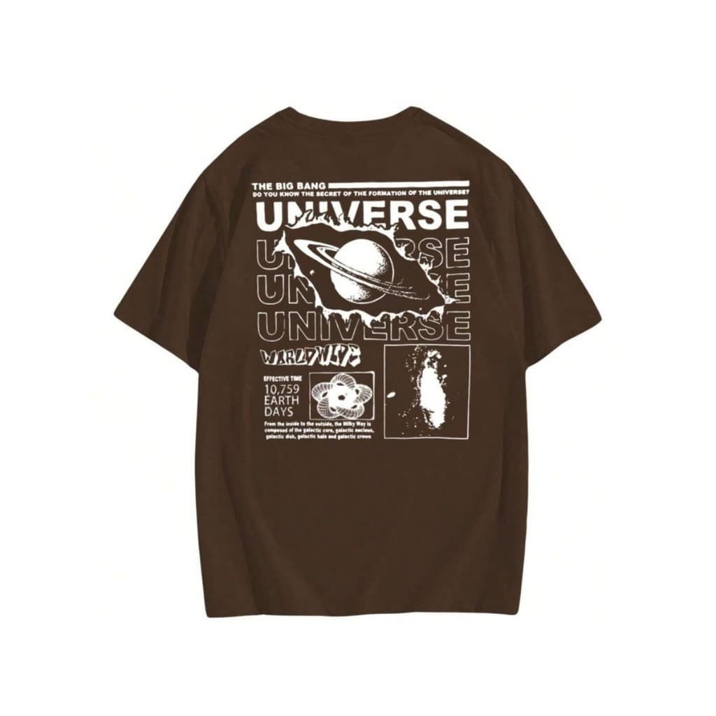 Camiseta Camisa Algodão Unissex Streetwear Universe