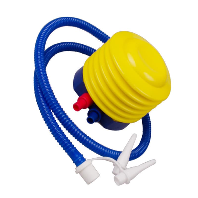 Bomba de ar de plástico para pés Bomba de anel de natação Manual portátil