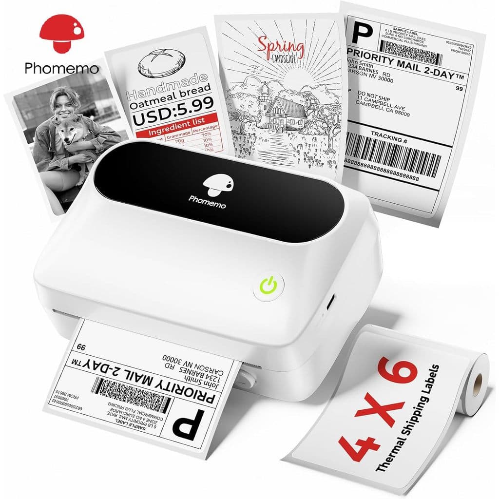 Impressora De Etiquetas Phoemo M421 Bluetooth 10X15CM De Envio Portátil Impressoras Térmicas Para Adesivos , Armazém , C