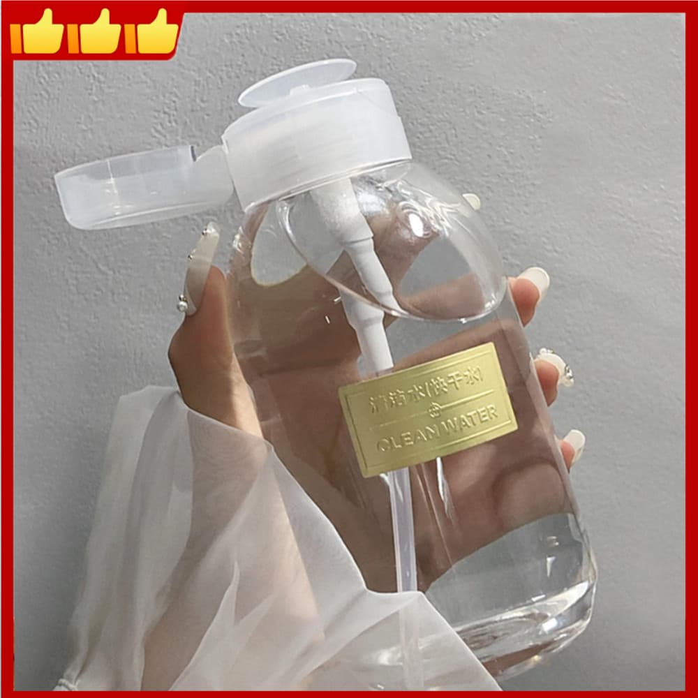 150/200/300/500ml Garrafa De Imprensa De Manicure Vazia Bomba De Pressão De Ar Portátil Removedor De Esmalte Limpador Co