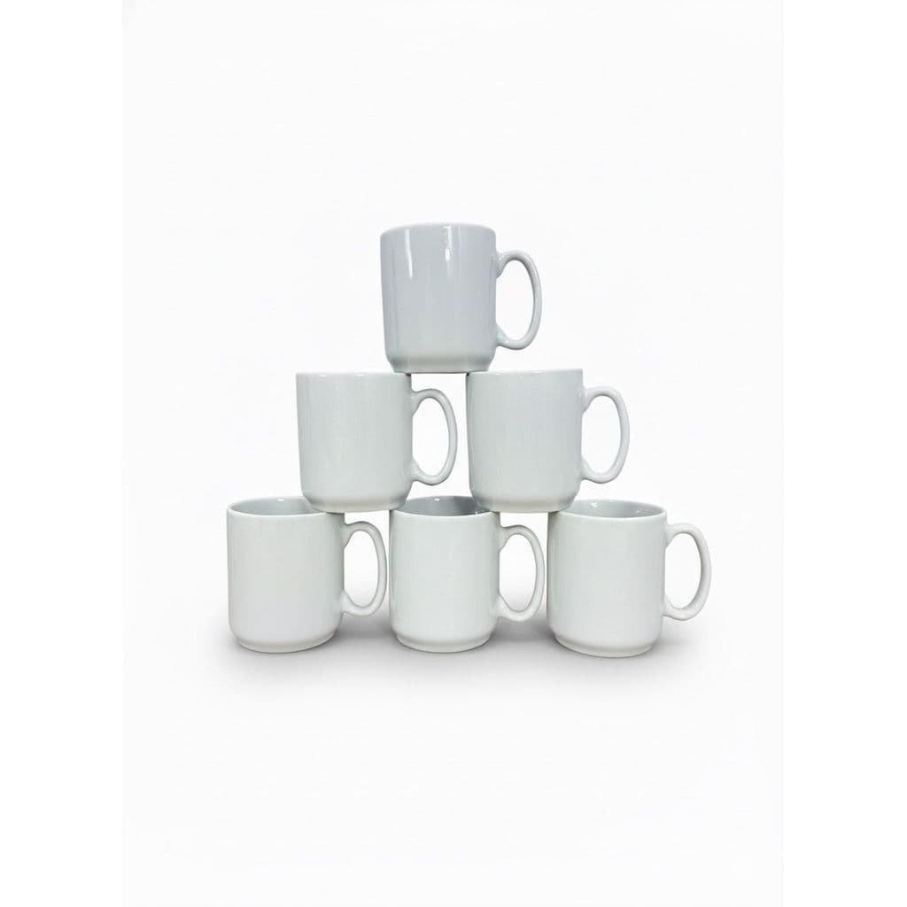 Jogo 10 canecas 150ml - Kit Porcelana branca (2)