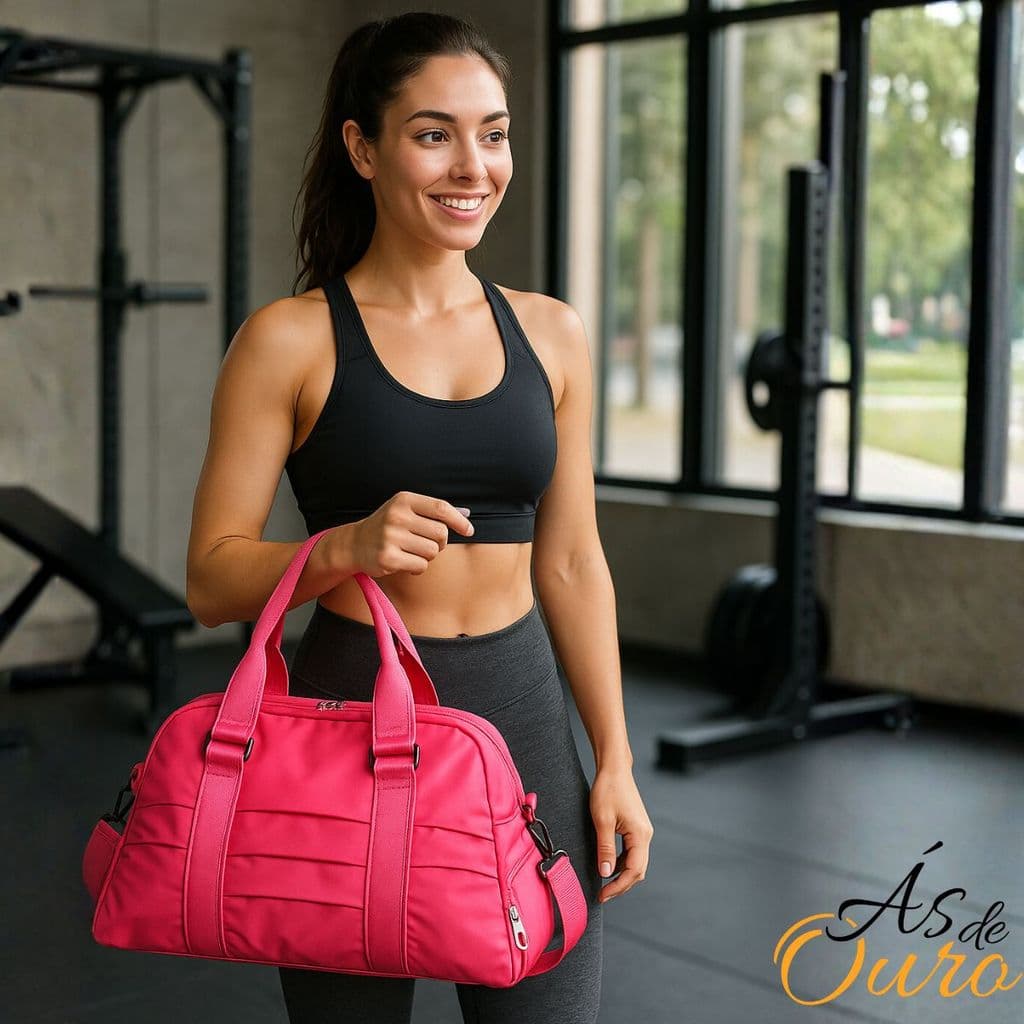 Bolsa Academia viagem impermeável Bolso tênis separado, bolsa de ombro de fitness esportiva