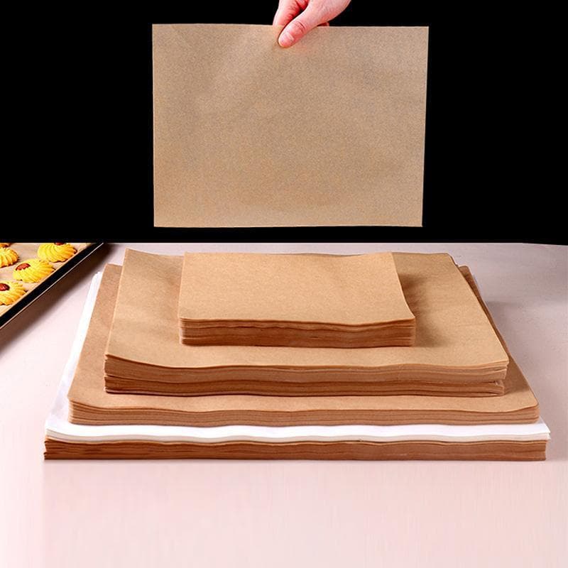 [sum] 50/100 Unidades De Papel Pergaminho Para Assar , Antiaderente , Pré-Cortado , Forno , Fritadeira De Ar , Grelhar B