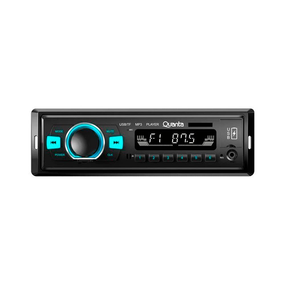 Toca Rádio Quanta QTRRA72 - 25W - USB/SD/AUX - Bluetooth - FM