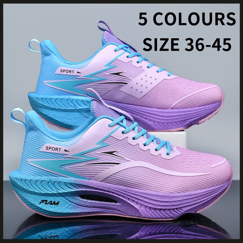 Estoque Pronto Tênis Sapatos Esportivos Das Mulheres Dos Homens Respirável Placa De Carbono De Corrida Maratona Estudant