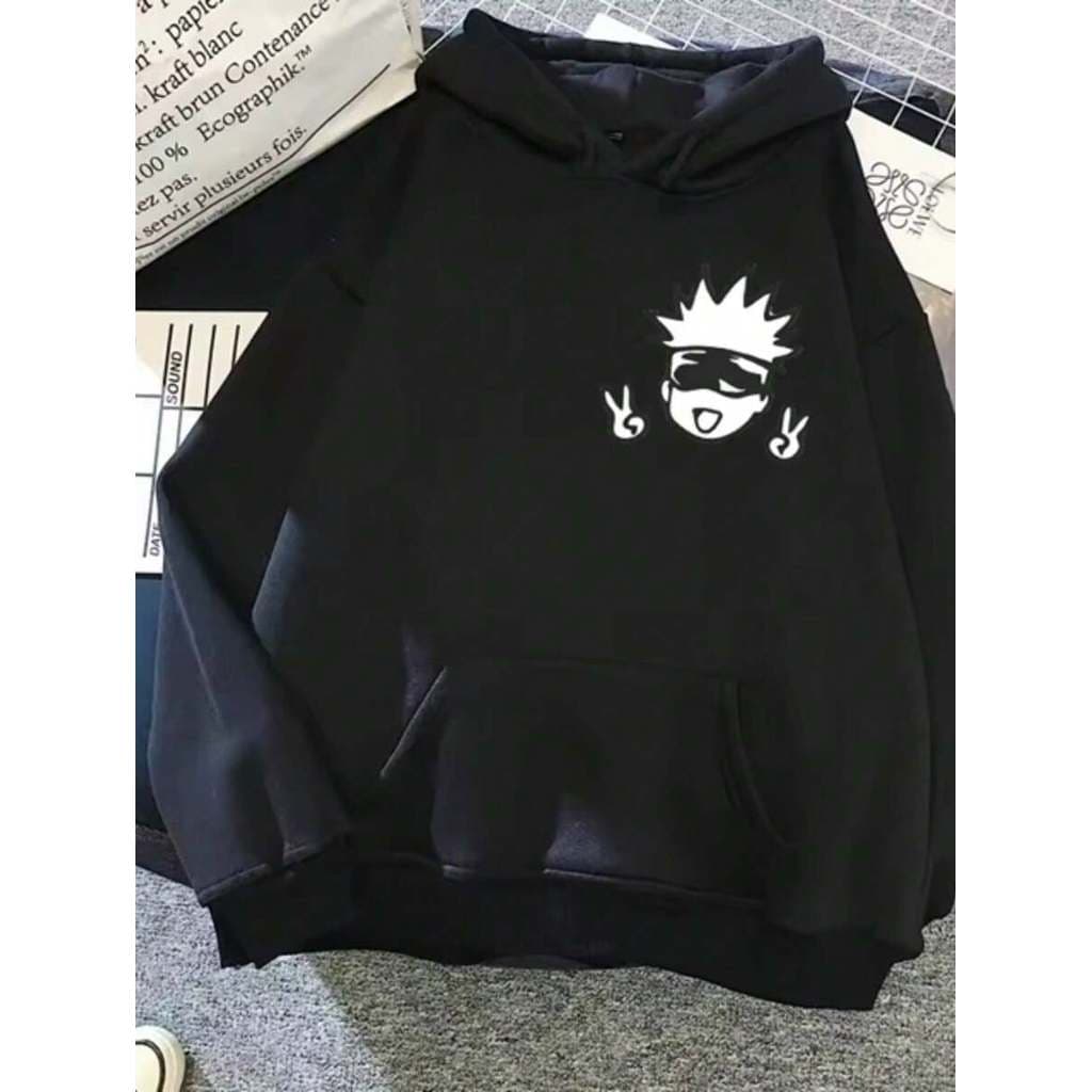 Blusa De Frio Moletom Simples Casual Nerd Geek Anime Jujutsu Kaisen Satoru Gojo