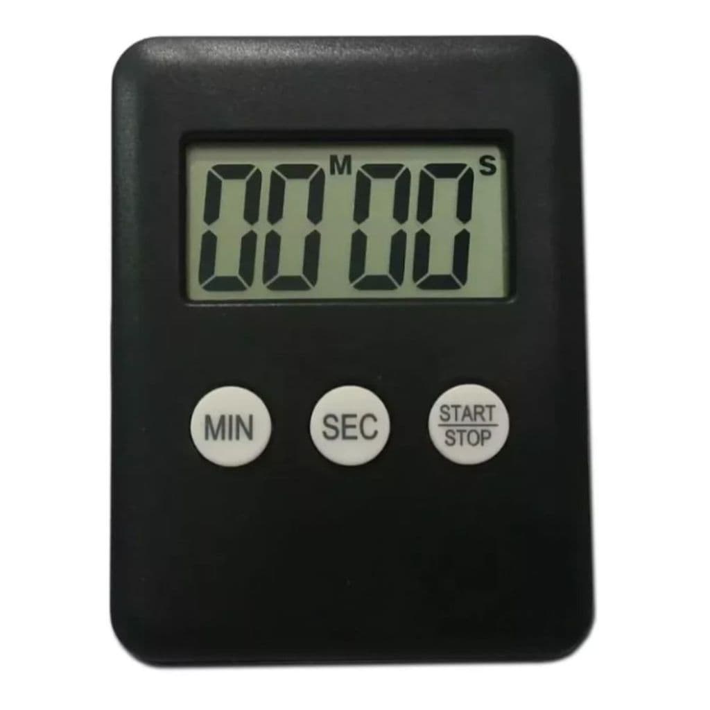 CRONOMETRO TIMER DIGITAL COZINHA ACADEMIA COM IMA PRETO