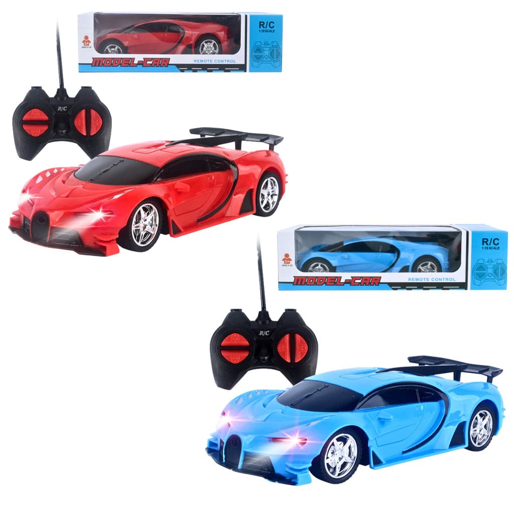 Carrinho De Controle Remoto Esportivo Competição Bugati Velocidade Pilha Brinquedos De Menino
