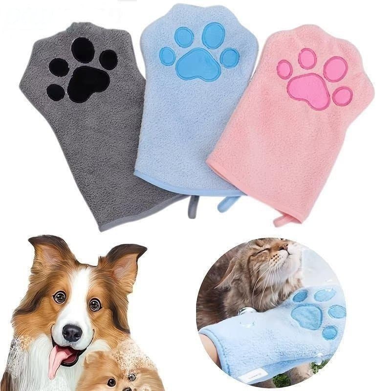 Luvas De Banho Para Cães De Secagem Rápida , Toalhas Absorventes Animais De Estimação , Pequenos E Médios , Gatos , Esti