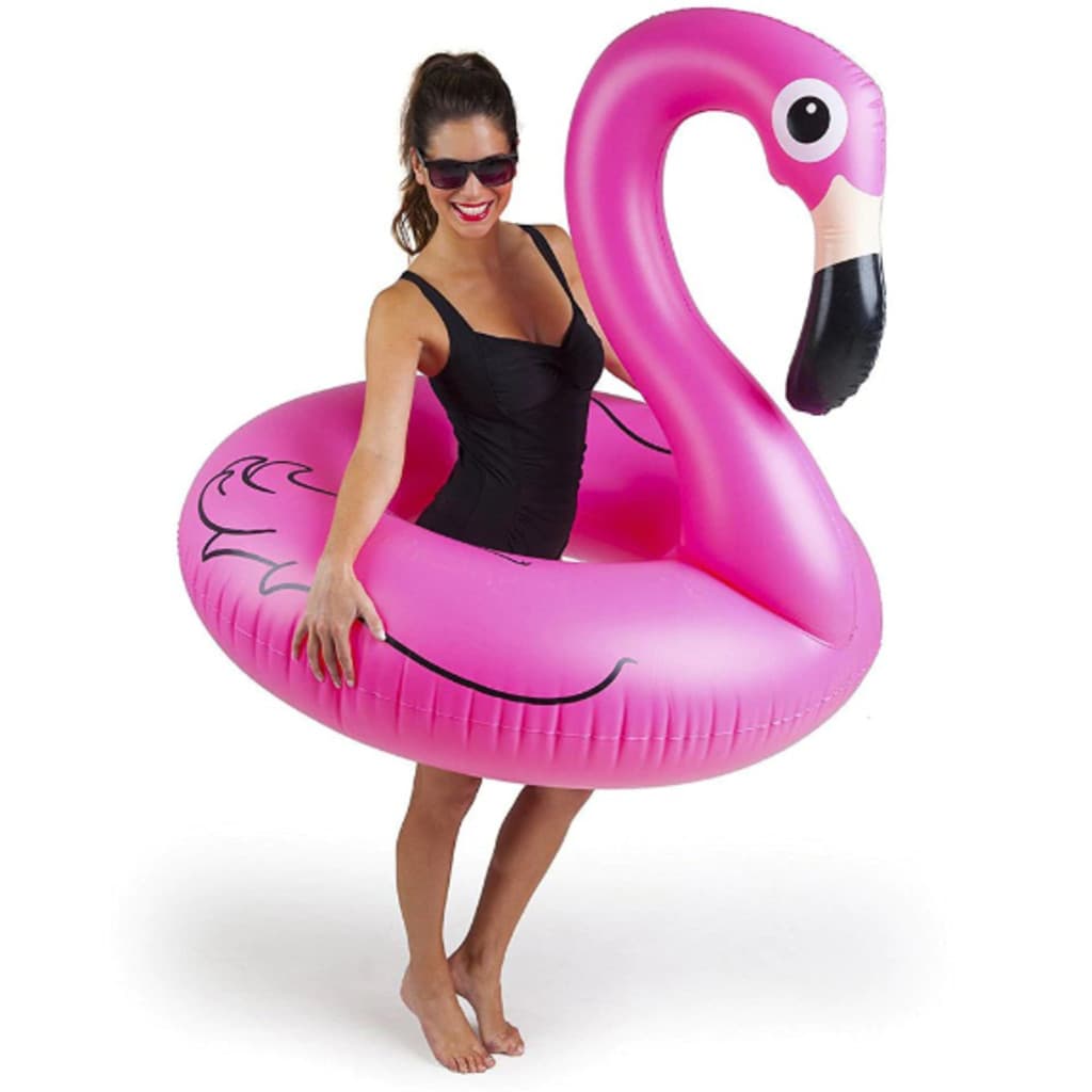 Boia inflável Flamingo 90 cm piscina praia