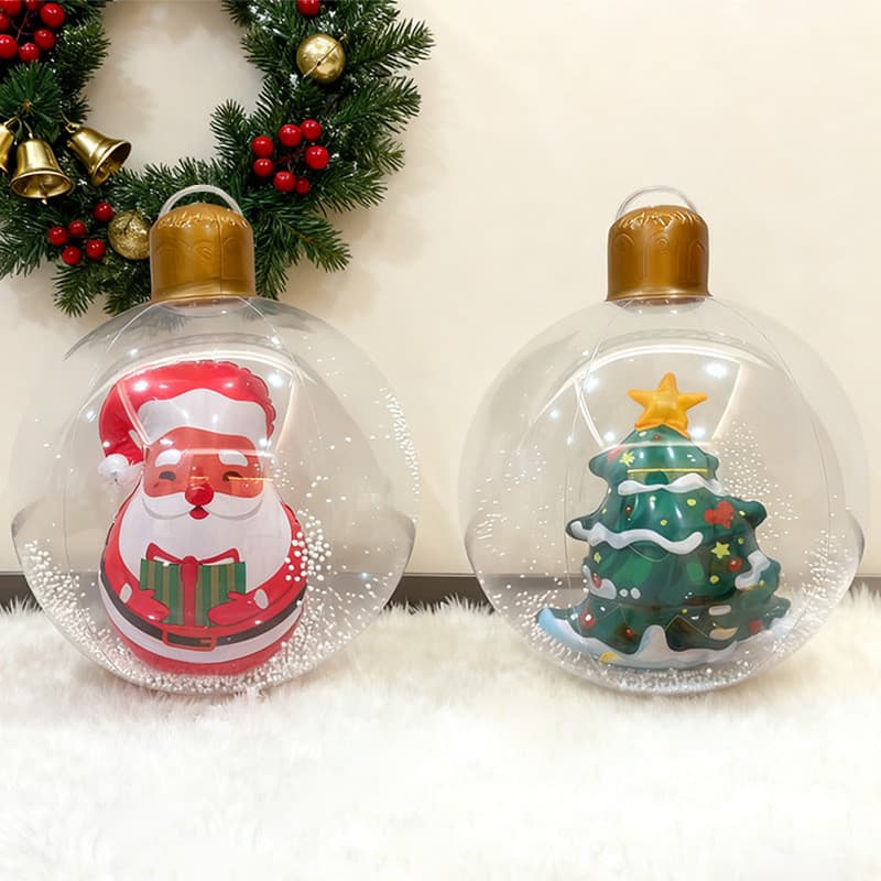 1 pçs cor aleatória engrossado pvc bola inflável festa de natal pátio decoração balão