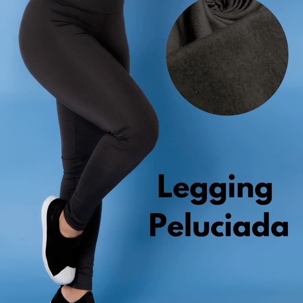 Calça Legging Térmica Peluciada Inverno Leg Felpuda Flanelada