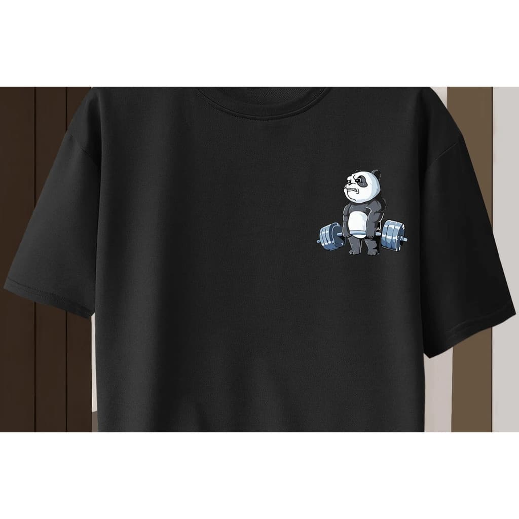Camiseta Pandinha Maromba Fitness Treino Unissex Masculino Feminino 100% Algodão Top Premir