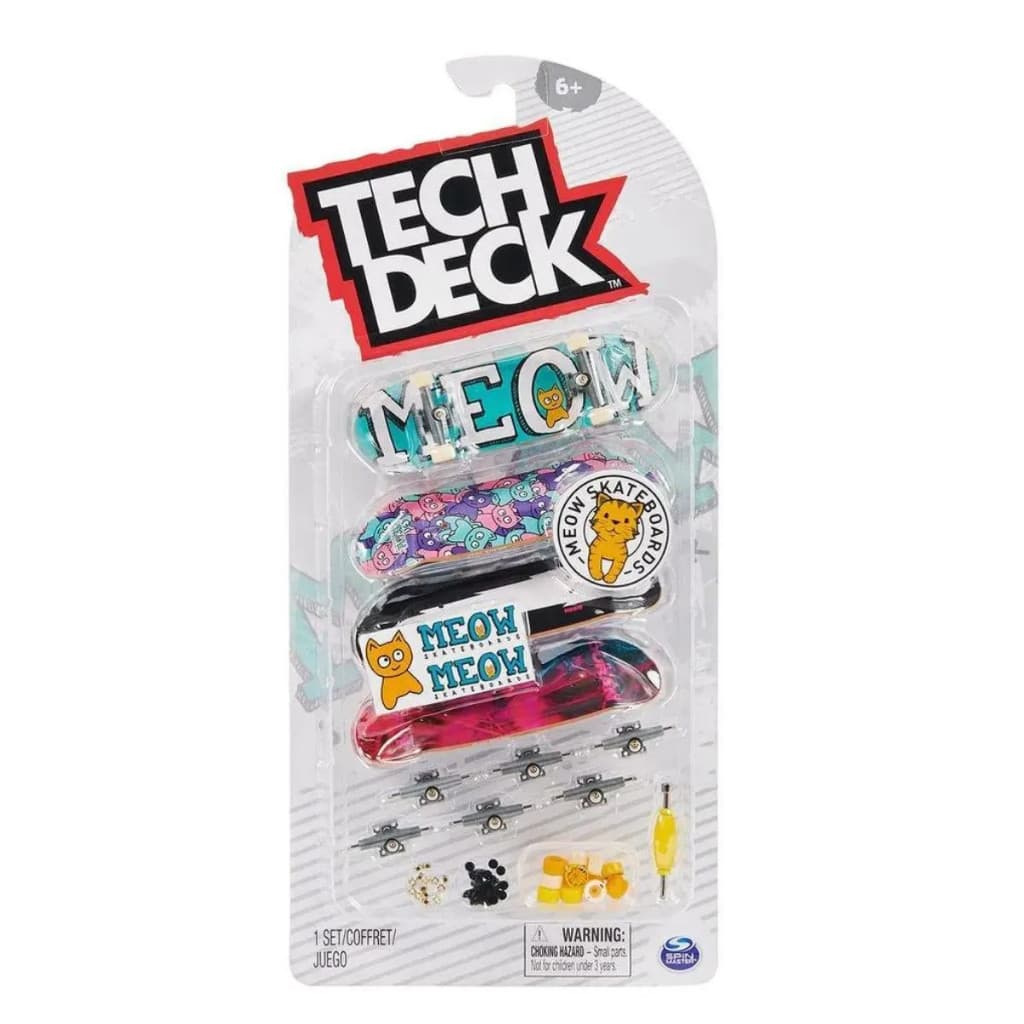 Skate De Dedo Tech Deck C/ 4 Skates E Acessórios Original -  Sunny 2891