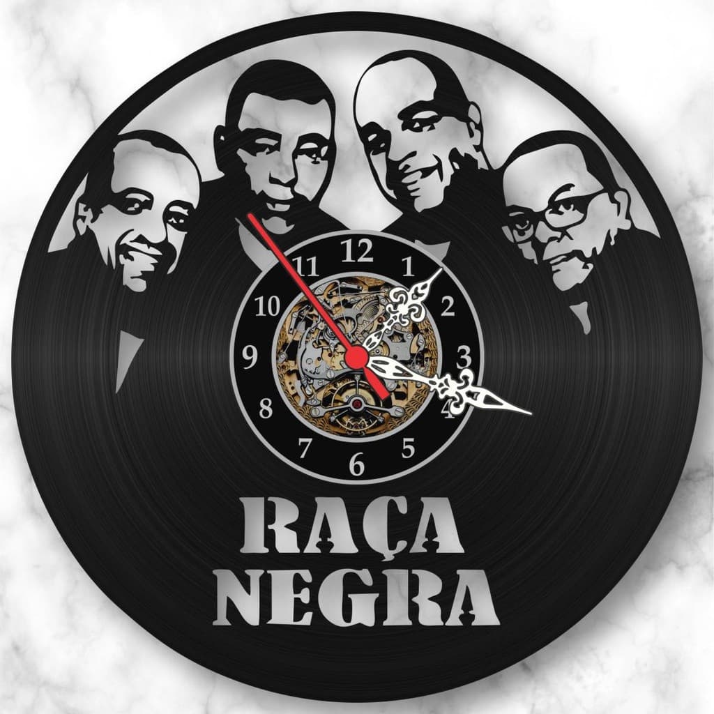 Relógio Parede Raça Negra Pagode Musica Vinil Lp Decoração