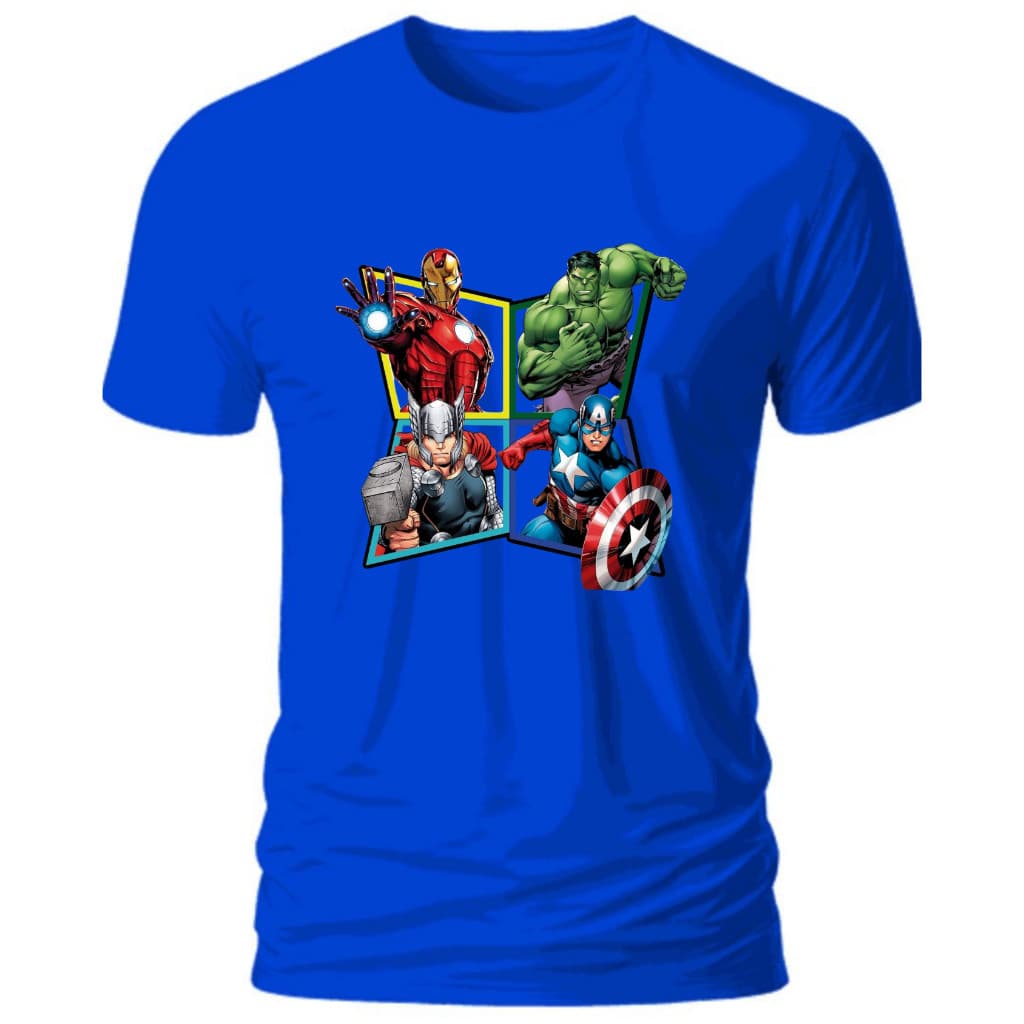 Camisa Camiseta Algodão CAMISETA AVENGERS VINGADORES INFANTIL E ADULTO T-shirt Premium Postagem Rapida