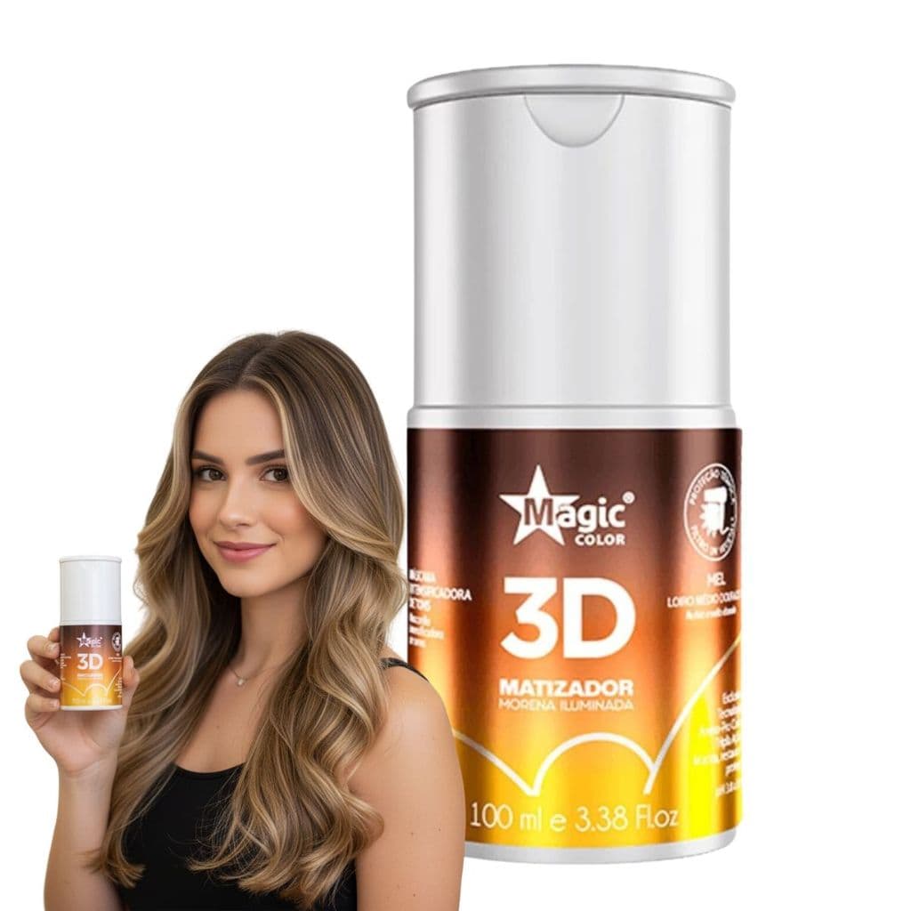 Matizador 3D Morena Iluminada Mel 100ml Magic Color