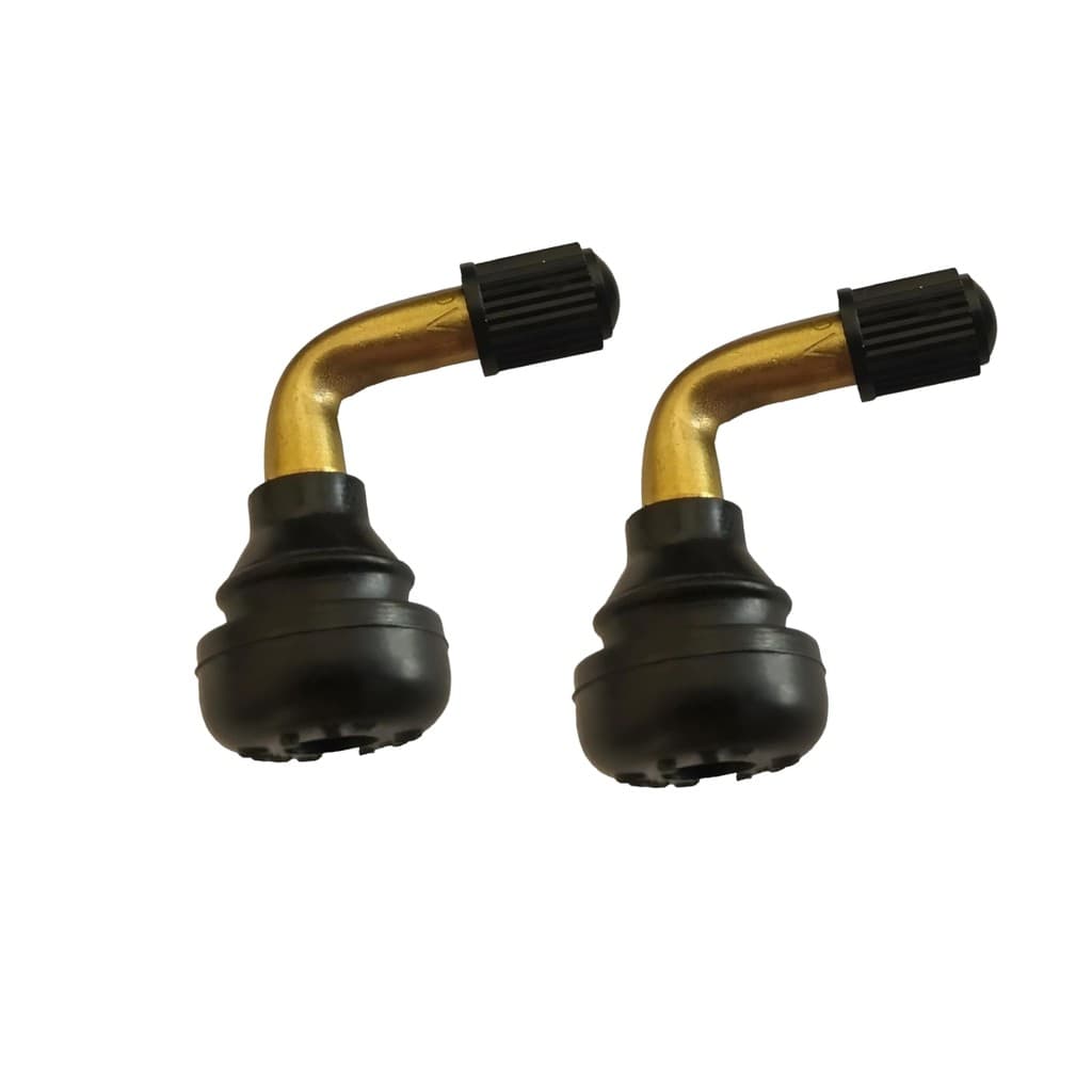 KIT 2 BICOS PNEU 90 GRAUS SEM CÂMARA COMPATÍVEL MOTO SCOOTER