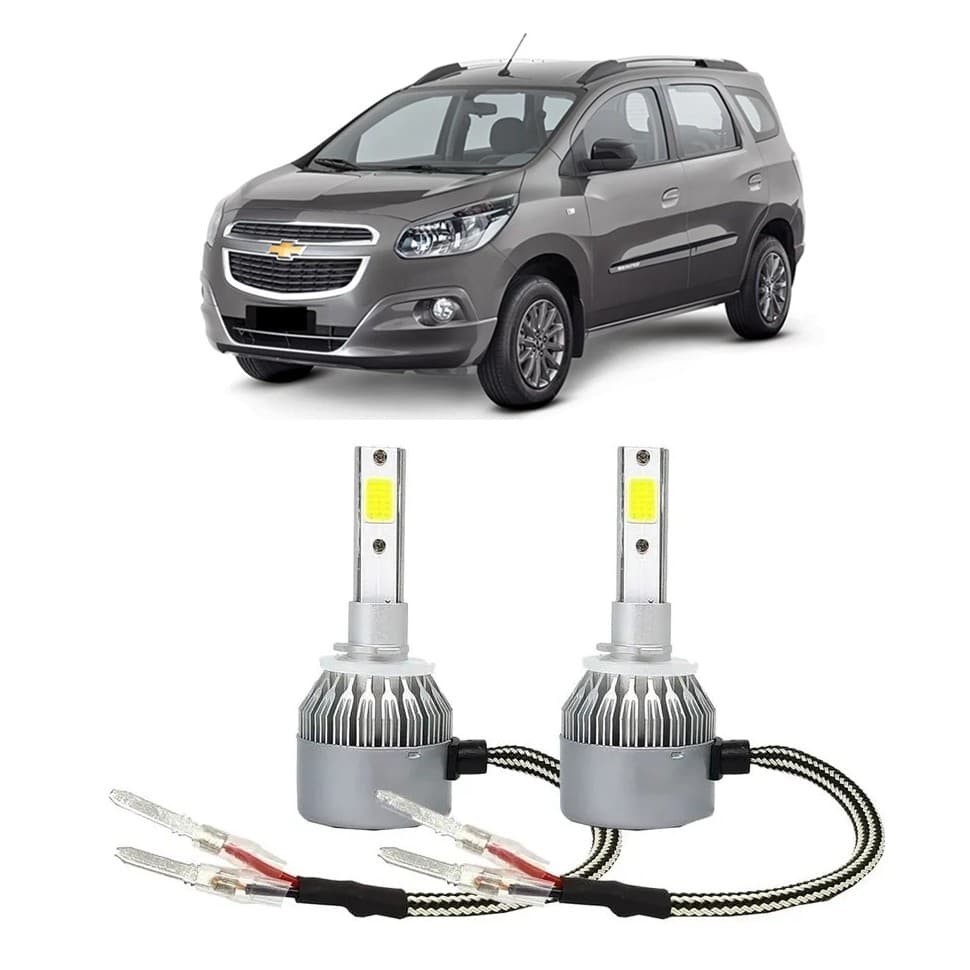 Par Lampada Super LED Farol de Milha Spin 2012 2013 2014 2015 2016 2017 2018 6000k H27