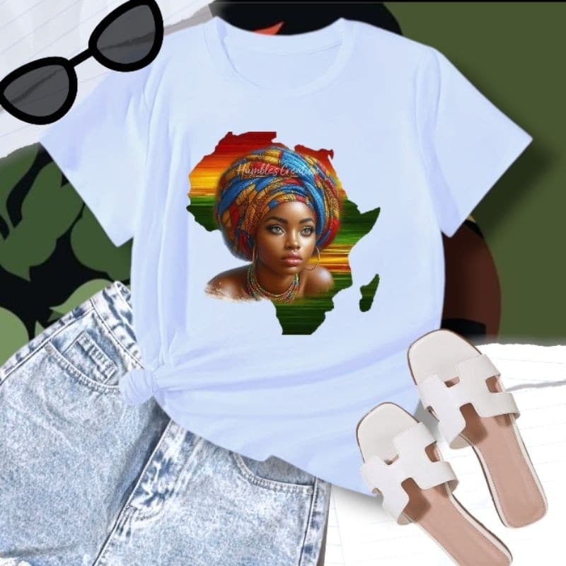 T-shirt Camiseta Unissex T-shirt Baby Look Feminina Afro, várias estampas Premium Envio Rápido