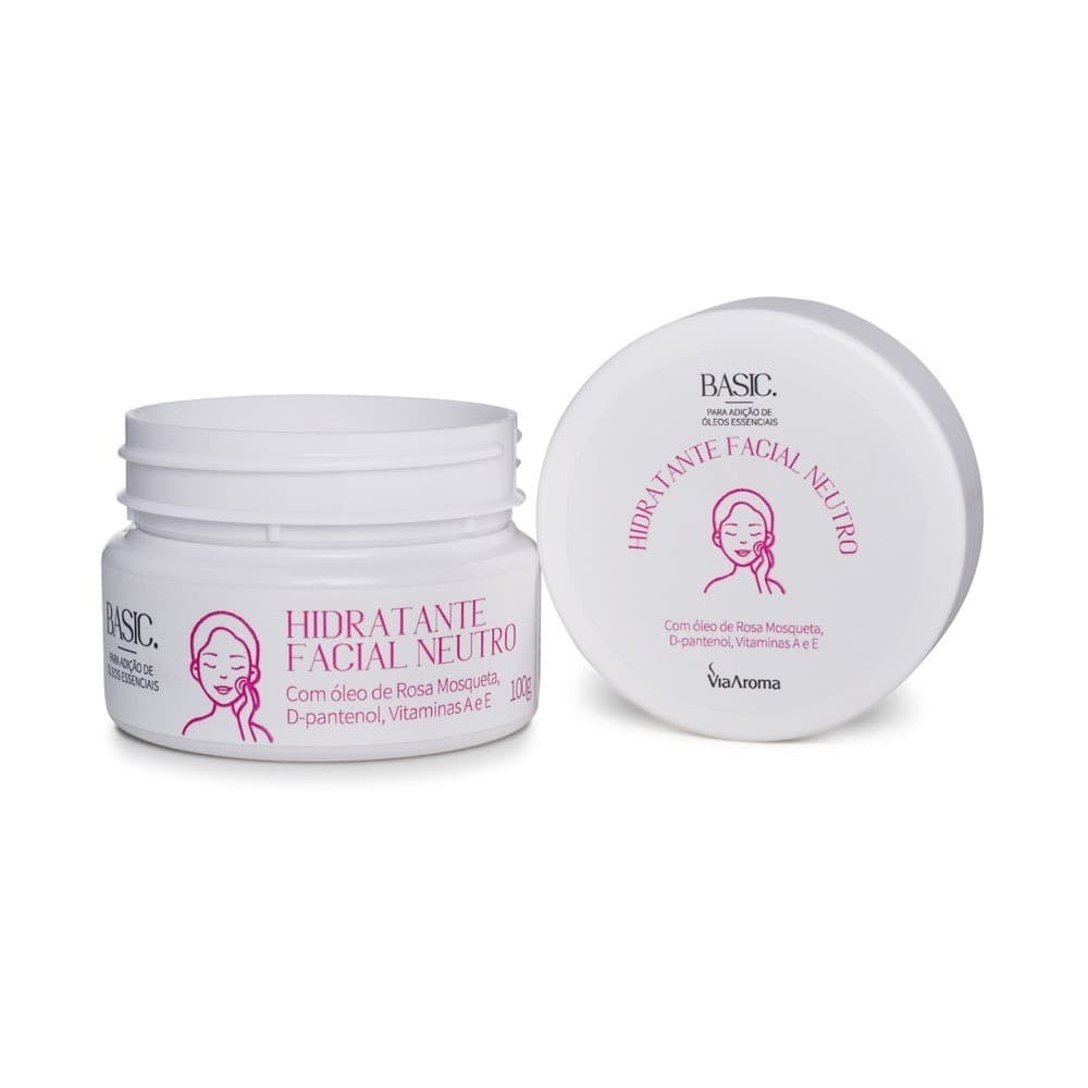 Hidratante Facial Neutro Basic Via Aroma 100g