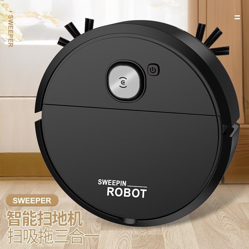 Robô Varredora/Aspirador De Pó Automática 3 Em 1 Limpeza Doméstica Robótico Inteligente ESilencioso