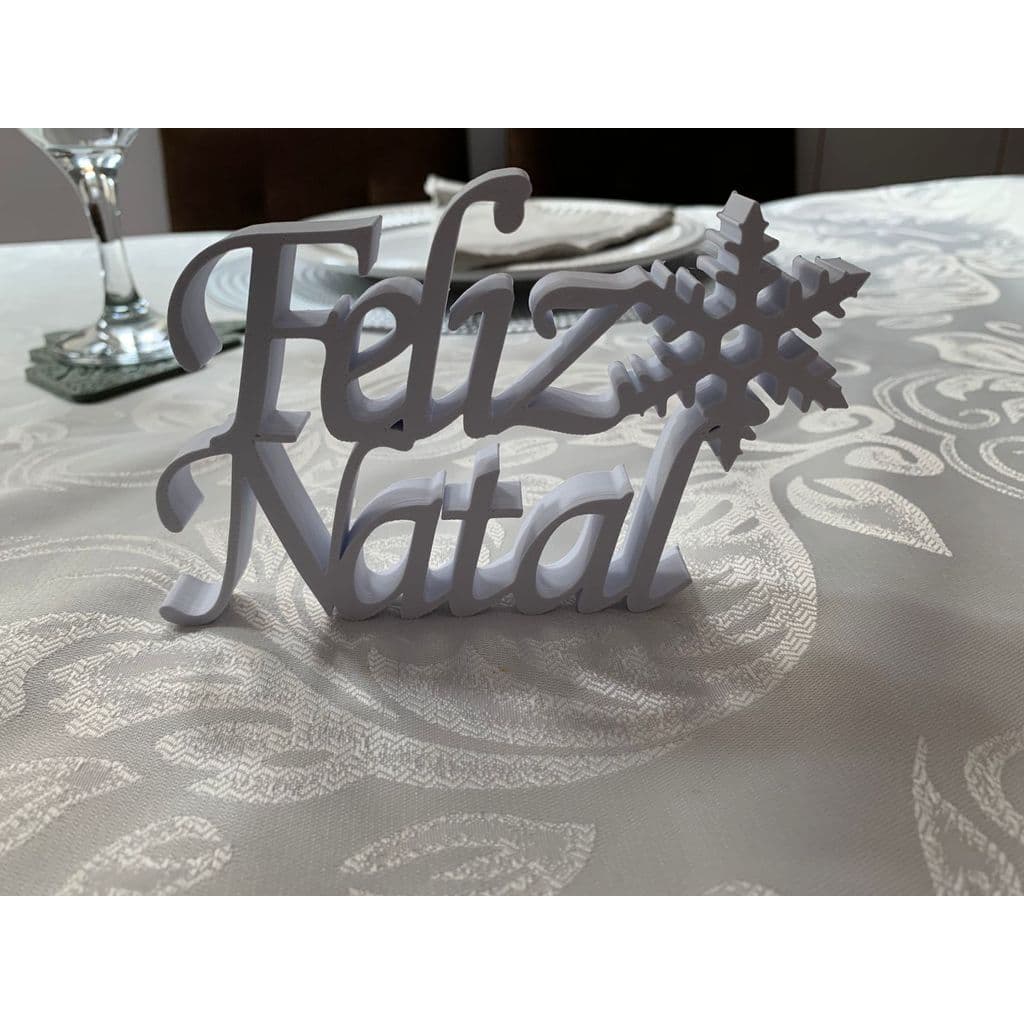 Escrita Feliz Natal decorativa