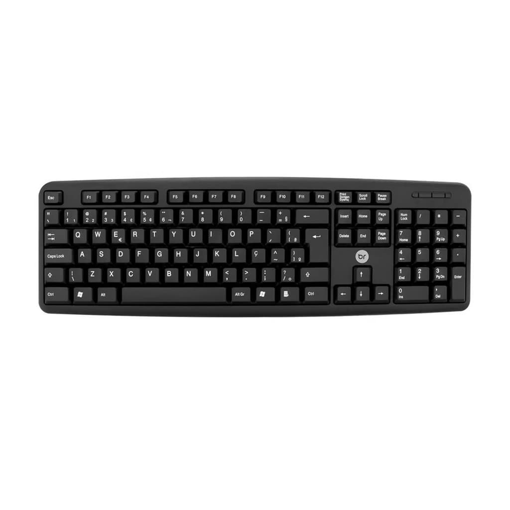 Teclado Bright 0014 USB ABNT2 Padrão Brasileiro para Computador e Notebook