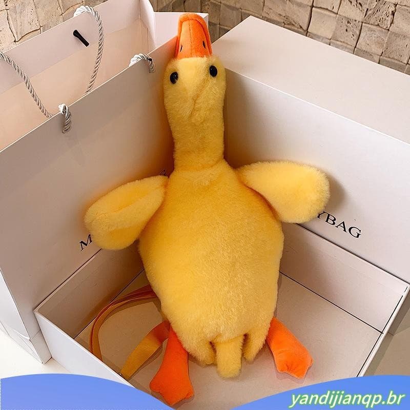 GREATESTIN Bolsa de Ombro de Pato de Pelúcia Bolsa Transversal de Pelúcia Adequada para Mulheres e Meninas