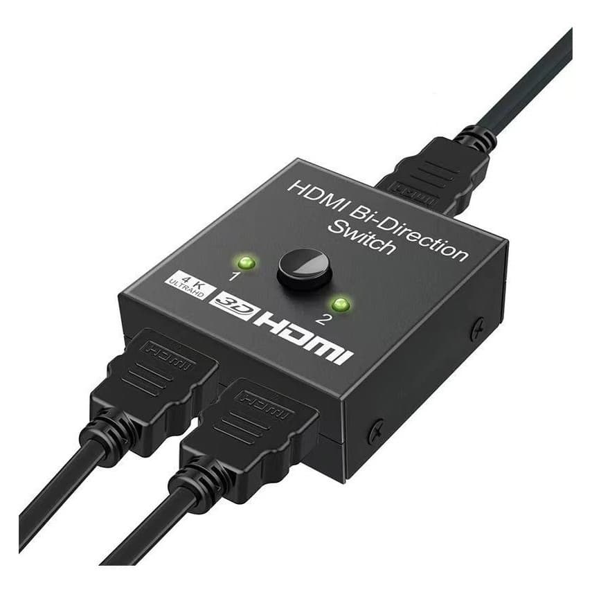 Chaveador Switch Hdmi 2x1 E 1x2 Bi-direcional 4k Ultra Hd 3d