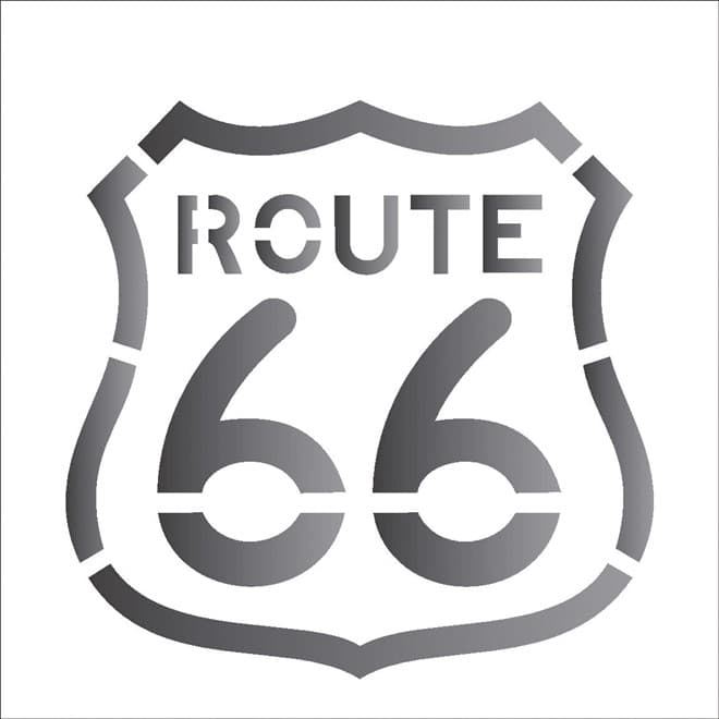 Stencil 30,5x30,5 Opa - Route 66 (opa 2105)
