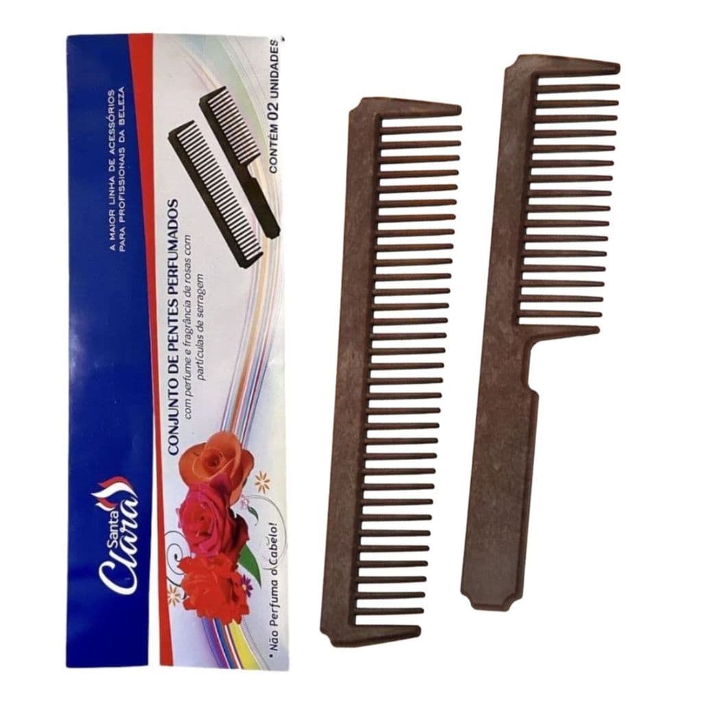 Conjunto de Pentes Perfumado para Cabelo Anti-Frizz Santa Clara