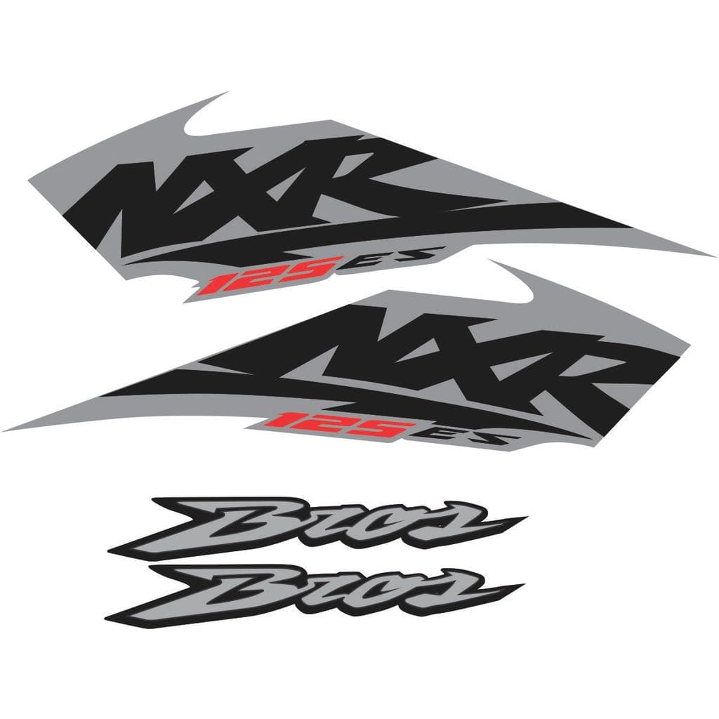 Kit  Adesivos Emblemas Laterais HONDA Bros 125ES NXR