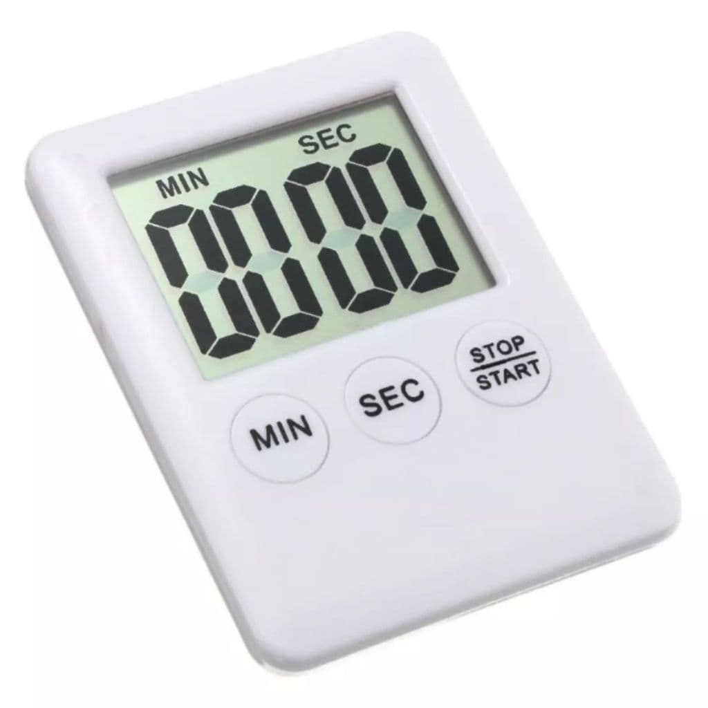 CRONOMETRO TIMER DIGITAL COZINHA ACADEMIA COM IMA BRANCO