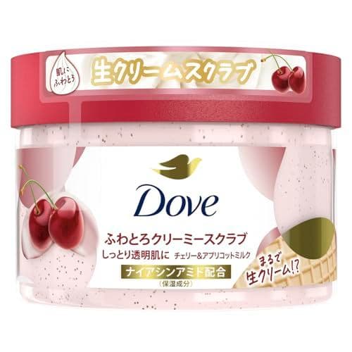 UNILEVER Dove Creamy Scrub Body Scrub 298g Cherry and Apricot- Shipping from Japan -