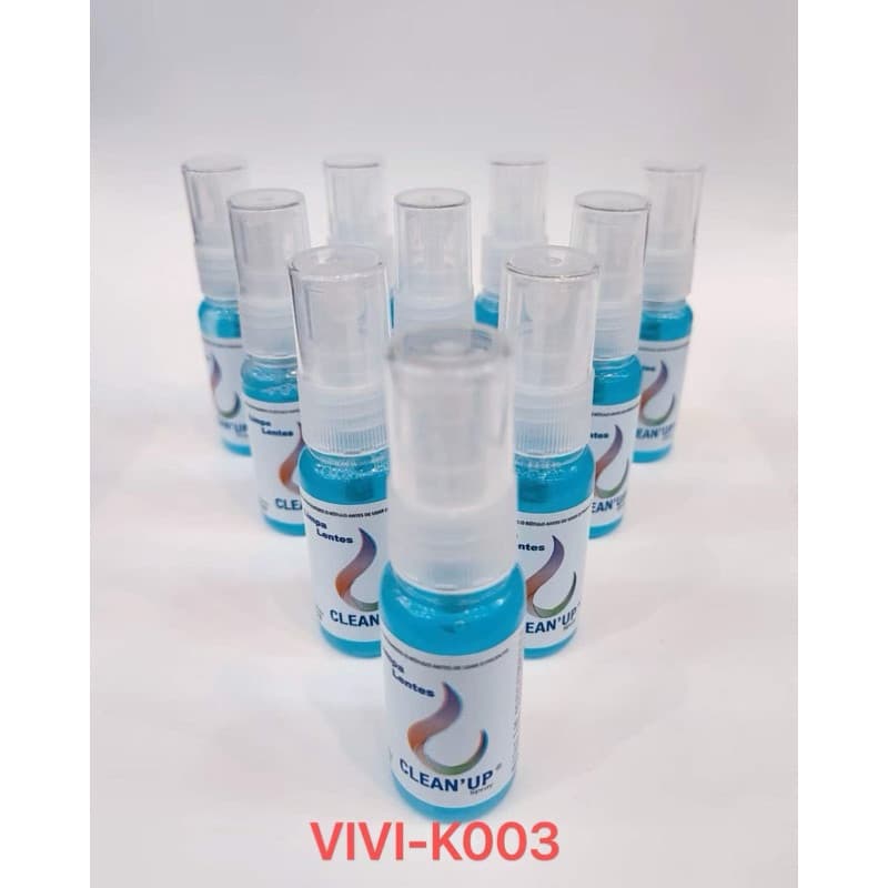 Kit 10 Limpa Lentes Atacado Clean Up 25ml Óculos Tv LCD Plasma Celular