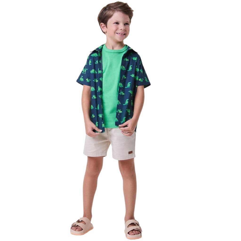 Camisa Dino Azul Marinho - Bimbi