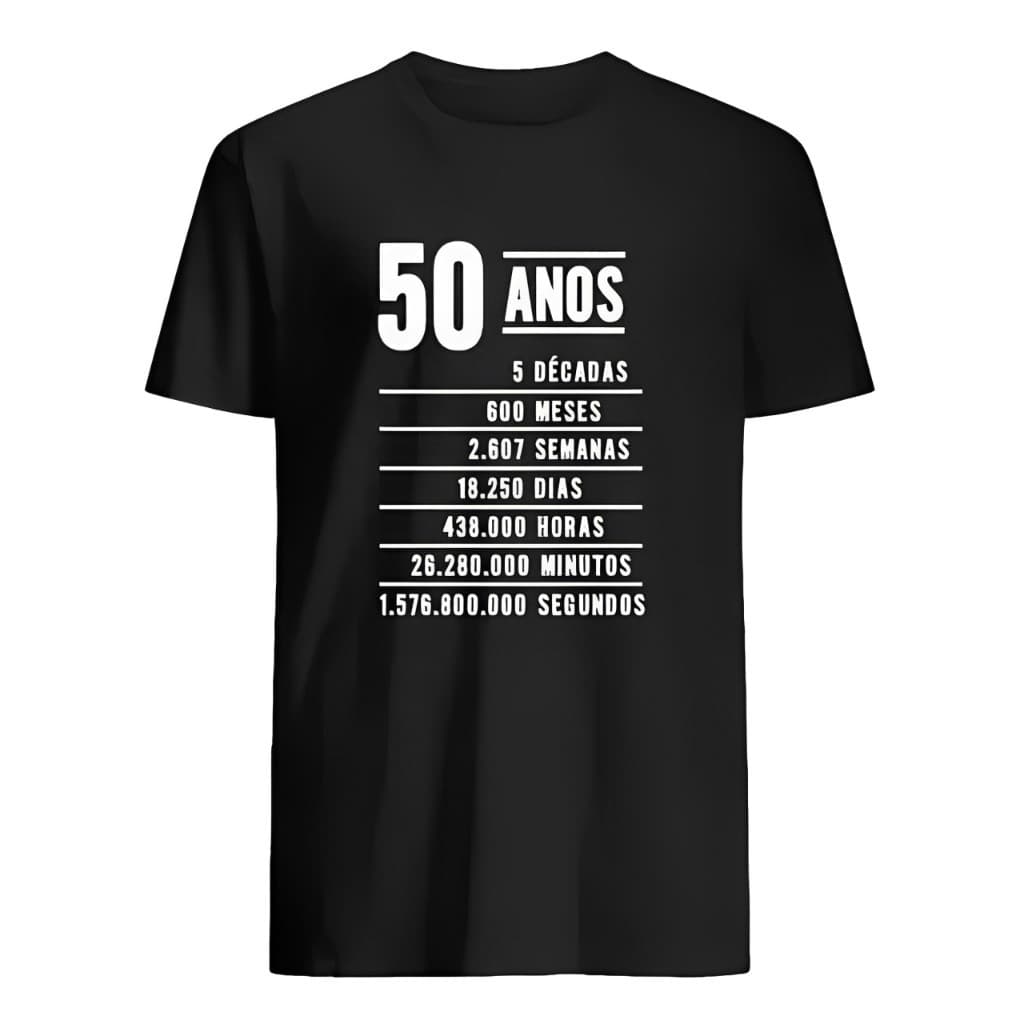 Camiseta Presente Aniversário 50 Anos Camisa Masculina 50tão Tshirt Blusa Idade