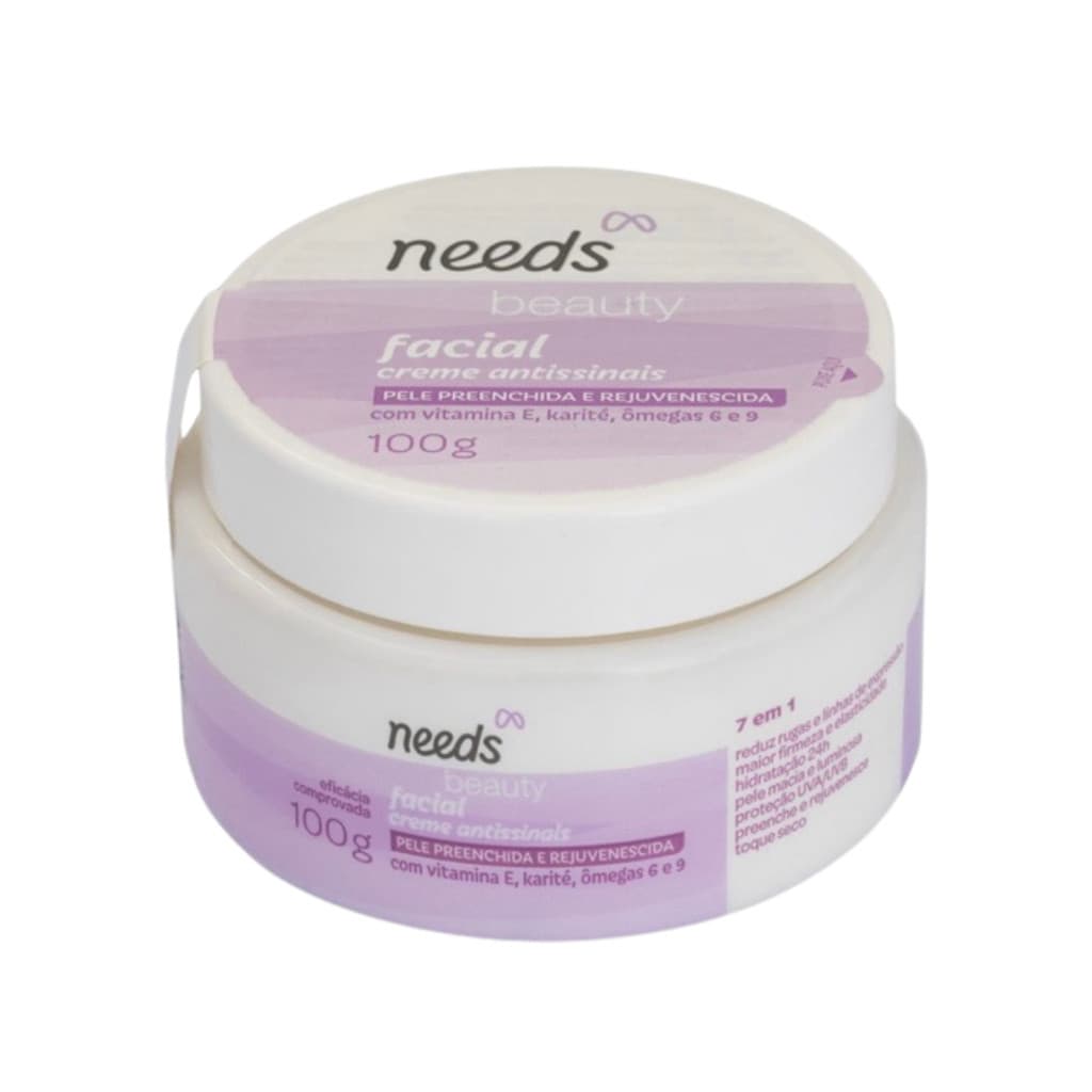 Hidratante Facial Antissinais Needs 7 em 1 com Vitamina E 100g