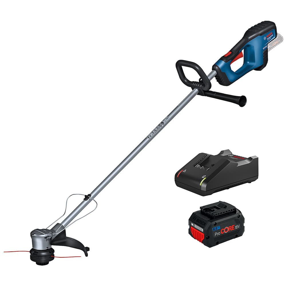 Kit Aparador de Grama a Bateria GRT 18V-33 + Bateria 18V 8Ah ProCore + Carregador GAL 18V-40 (Bivolt) Bosch