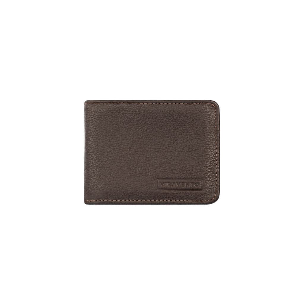 Carteira masculina pequena de couro floater Jack 8x10cm