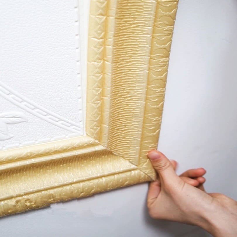 2.3 M/Rolo À Prova D'água Linha De Cintura Teto Rodapé Adesivo Autoadesivo Anti-Colisão Borda Tira Papel De Parede Decor