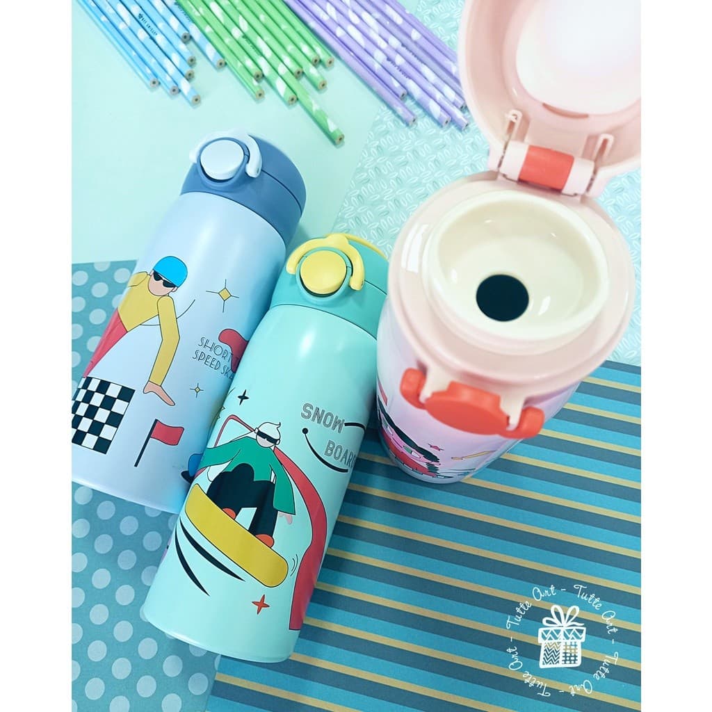 Garrafa Térmica 400 ml para Crianças Escola Quente Gelado