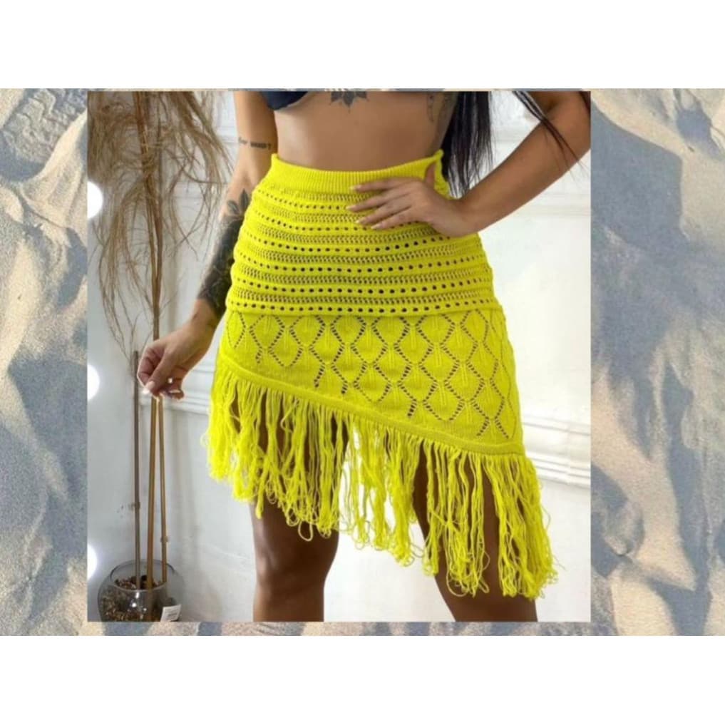 Vestido de praia de malha de crochê vestido de praia de malha de verão feminino da moda